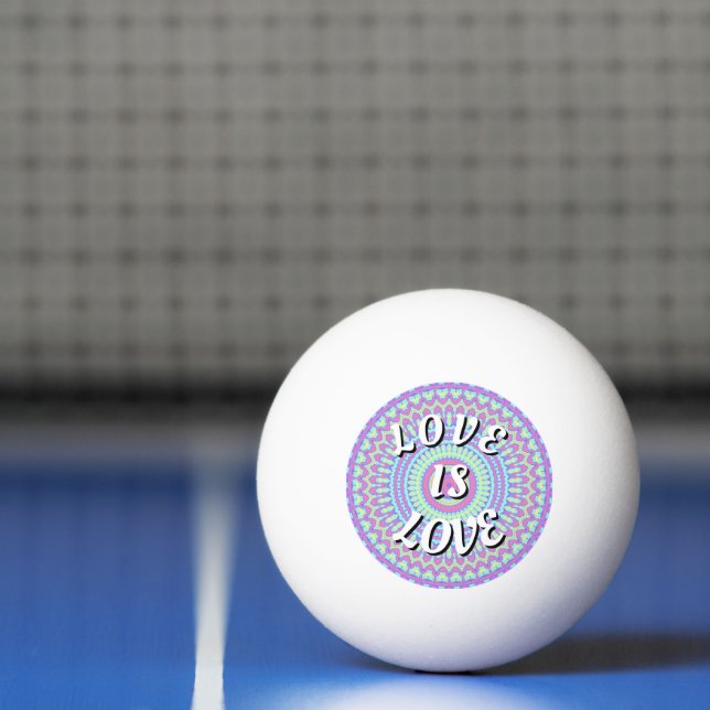 Balle De Ping Pong Love Is Love Fierté (Filet)