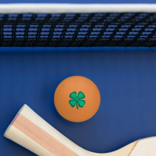 Balle De Ping Pong Lucky 4 Leaf Irish Clover 3 étoiles ou balle de pi