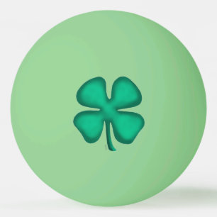Balle De Ping Pong Lucky 4 Leaf Irish Clover gg 1 étoile ping pong ba