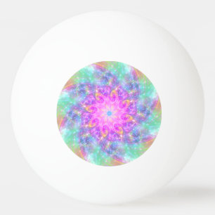 Balle De Ping Pong Lumières brillantes Spiral Coloré Art Mandala