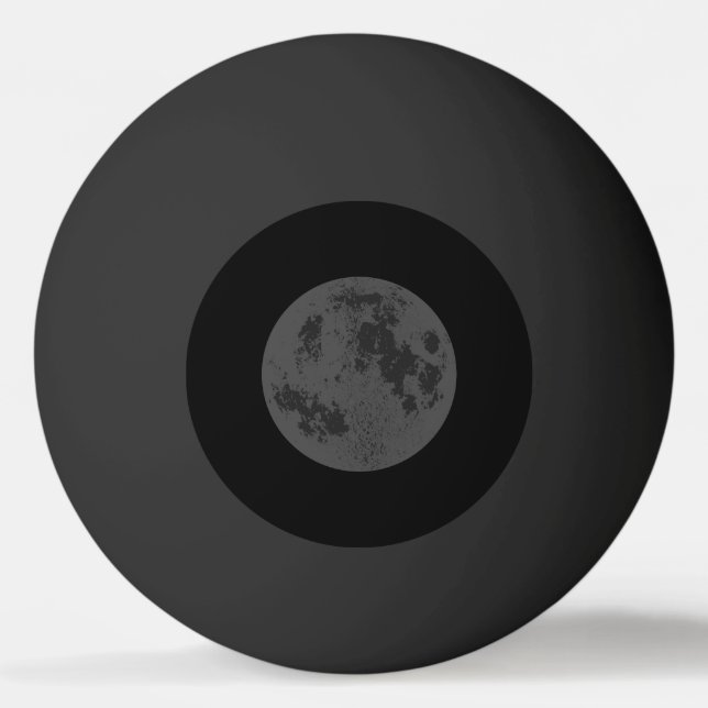 Balle De Ping Pong Lune noire (Devant)