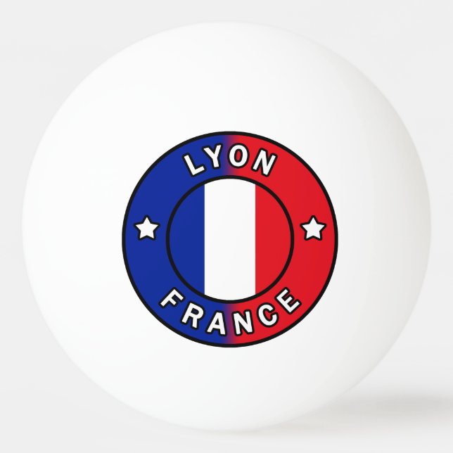 Balle De Ping Pong Lyon France (Devant)