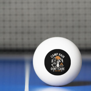 Balle De Ping Pong Maman Chien Camping Feu de Camp Extérieur