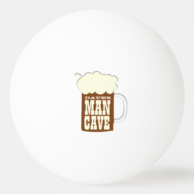 Balle De Ping Pong Man Cave Beer Mug (Devant)