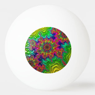 Balle De Ping Pong Mandelbrot Color Explosion Ping Pong Ball