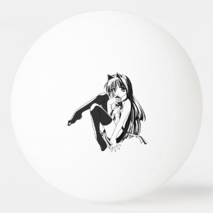 Balle De Ping Pong Manga, Neko Catgirl Furry Kawaii Loli