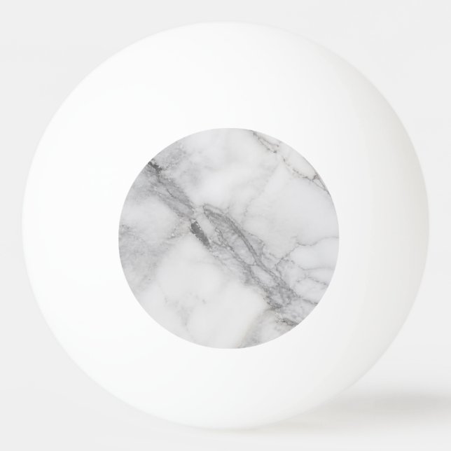 Balle De Ping Pong Marbre Blanc (Dos)