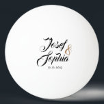 Balle De Ping Pong Mariage personnalisé moderne Favor Couple Nom Date<br><div class="desc">Mariage Personnalisé Moderne Favoriser Couple Nom Date Ping Pong Ball.</div>