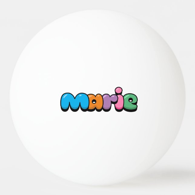 Balle De Ping Pong Marie (Devant)