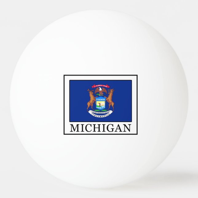 Balle De Ping Pong Michigan (Devant)
