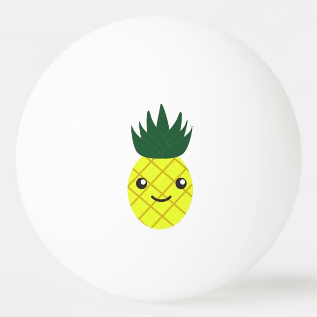 Balle De Ping Pong Mignon Ananas Kawaii (Devant)