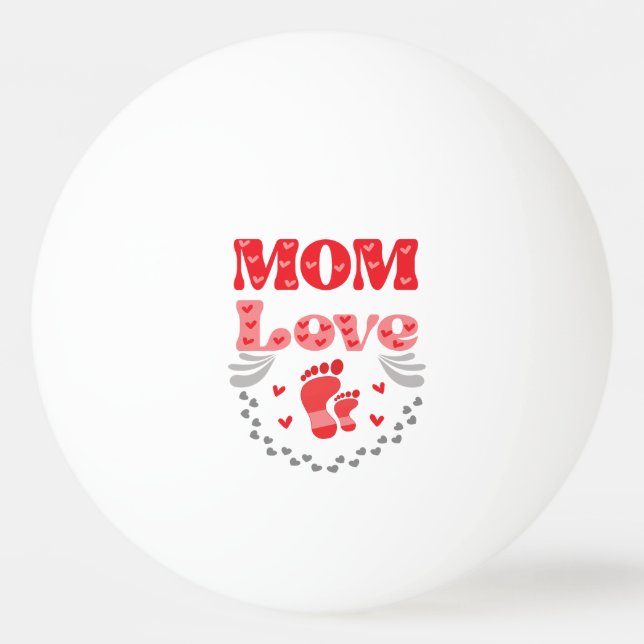 Balle De Ping Pong Mignonne Maman Amour (Devant)