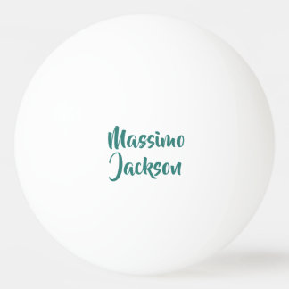 Balle De Ping Pong Minimaliste Professionnel Ajouter un Nom Personnal