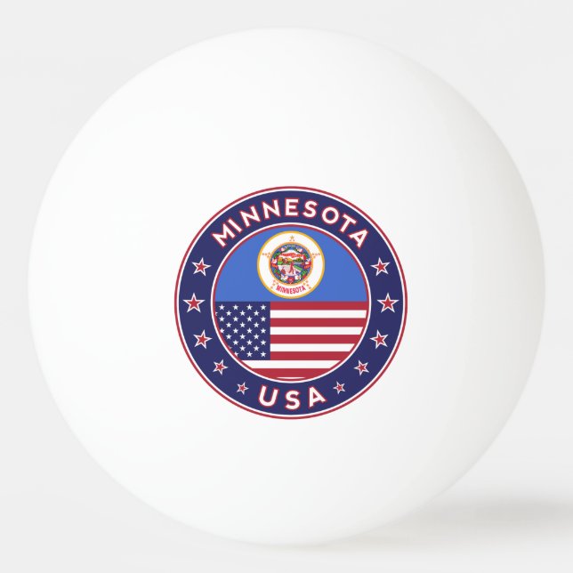 Balle De Ping Pong Minnesota (Devant)