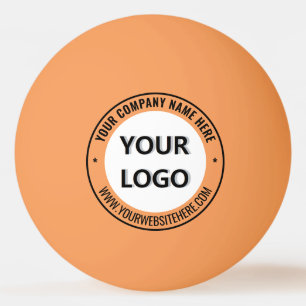 Balle De Ping Pong Modèle de balles de ping-pong avec texte de logo p