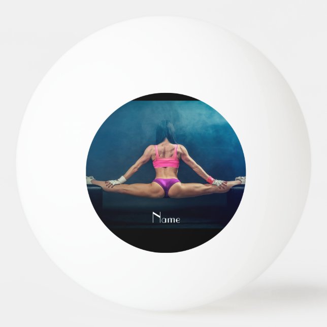 Balle De Ping Pong Modèle de condition physique féminine Split Thunde (Devant)