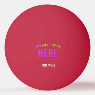 BALLE DE PING PONG MODERNE MODERNE PERSONNALISABLE ROUGE VÉRIFIÉ