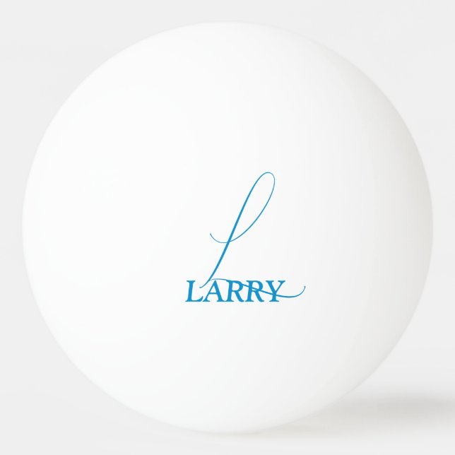 Balle De Ping Pong Monogramme bleu clair (Devant)