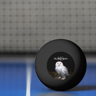 Balle De Ping Pong Monogramme de nom personnalisé de majestueuse chou