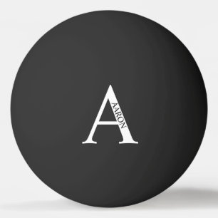 Balle De Ping Pong Monogramme personnalisé et nom