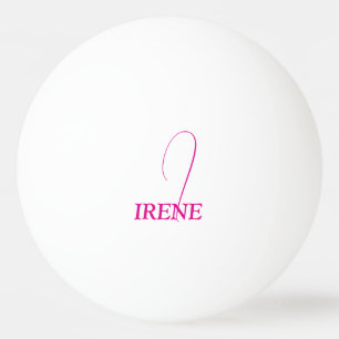 Balle De Ping Pong Monogramme rose chaud