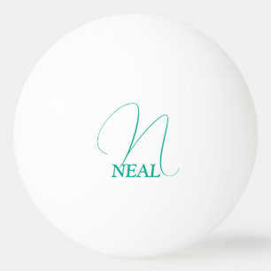 Balle De Ping Pong Monogramme vert clair