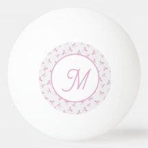 Monogrammed Frilly Coquette Pink watercolor Bow 