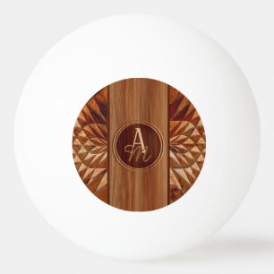 Balle De Ping Pong Motif Bois