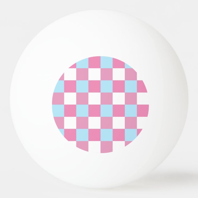 Balle De Ping Pong Motif damier (Devant)