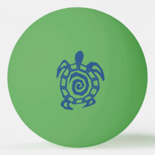 Balle De Ping Pong Motif de tortue verte