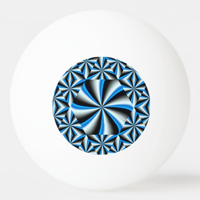 Balle De Ping Pong Motif hexagonal dégradé (Dos)