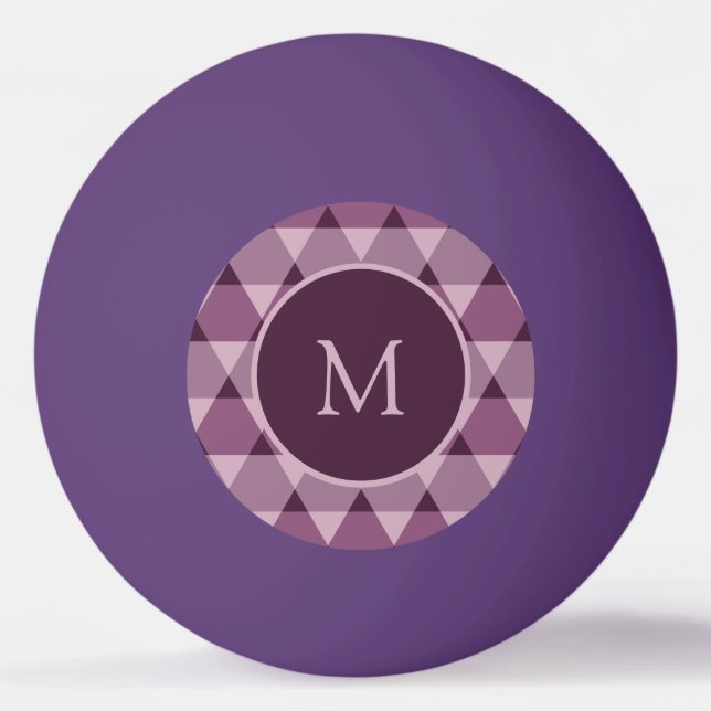 Balle De Ping Pong Motif triangles (Devant)