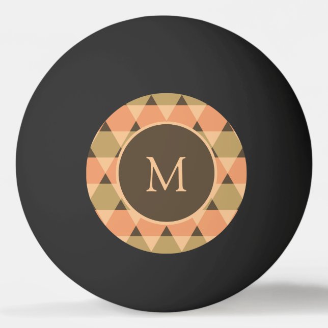 Balle De Ping Pong Motif triangles (Devant)