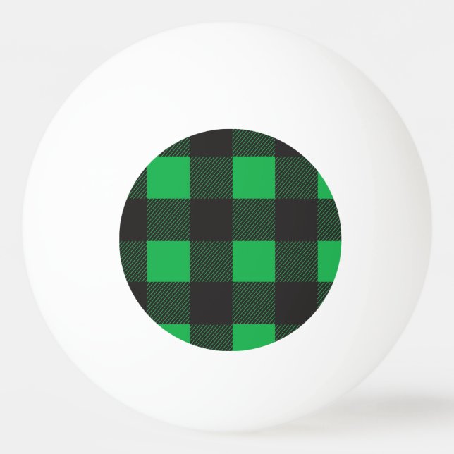 Balle De Ping Pong Motif vert (Devant)