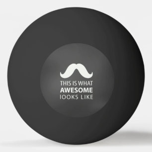 Balle De Ping Pong Moustache Géniale