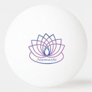 Balle De Ping Pong Namaste Purple et Pink Lotus Flower