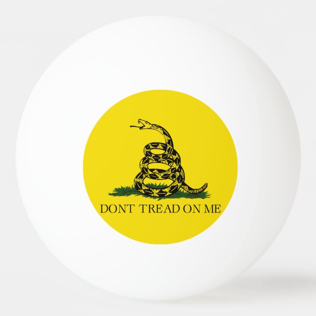 Balle De Ping Pong Ne pas taper sur le drapeau de Me Gadsden (Devant)