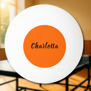 Balle De Ping Pong Neon Sunset Orange Solide Couleur Personnalisée