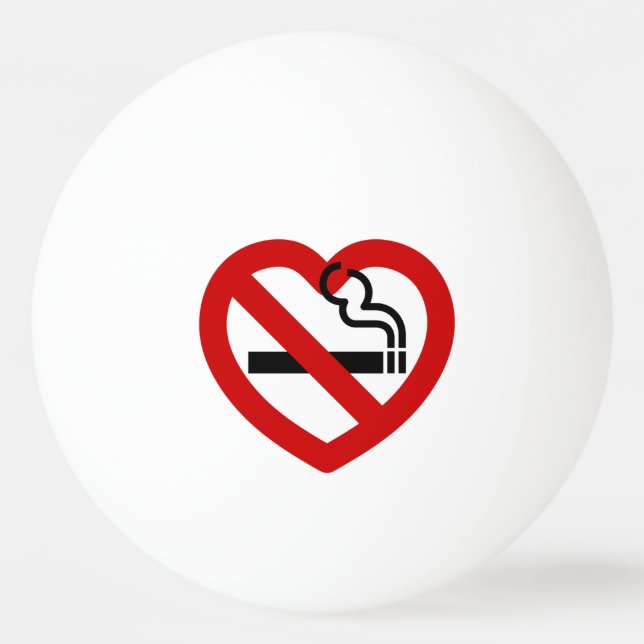 Balle De Ping Pong No Love For Smoking Sign (Dos)
