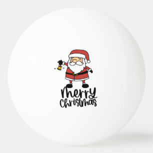 Balle De Ping Pong Noël avec le Père Noël