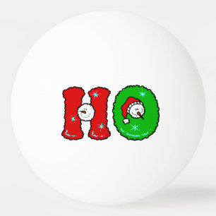 Balle De Ping Pong Noël mignon de bonhomme de neige de rire de HOHOHO
