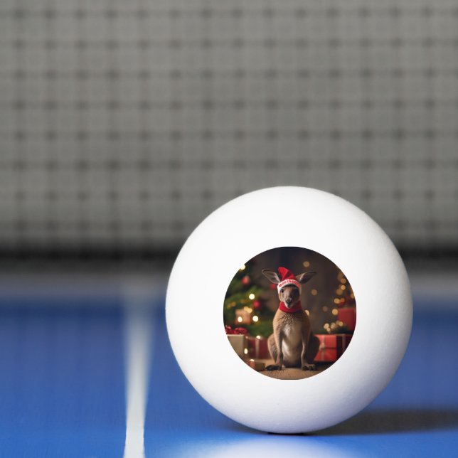 Balle De Ping Pong Noël Père Noël Kangaroo, (Filet)