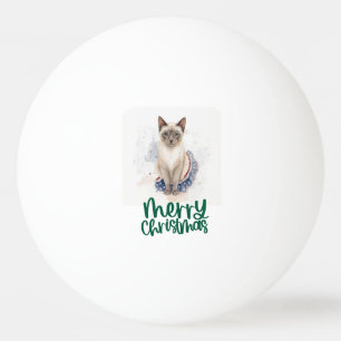 Balle De Ping Pong Noël pour les amoureux des chats