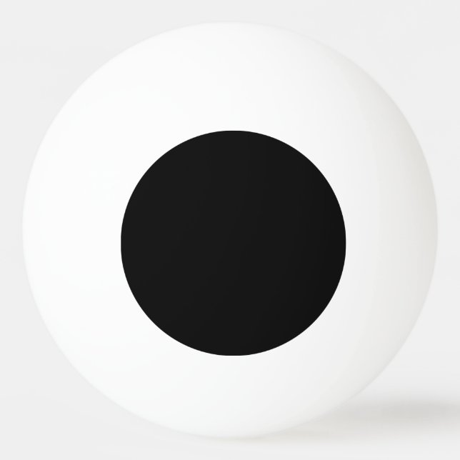 Balle De Ping Pong Noir et blanc (Devant)