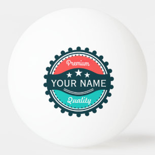 Balle De Ping Pong Nom du joueur de golf personnalisé Red Green