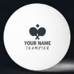 Balle De Ping Pong Nom personnalisé<br><div class="desc">Nom personnalisé Ping Pong Ball, idée cadeau mignonne pour joueur et entraîneur sportif.</div>
