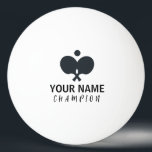 Balle De Ping Pong Nom personnalisé<br><div class="desc">Nom personnalisé Ping Pong Ball,  idée cadeau mignonne pour joueur et entraîneur sportif.</div>