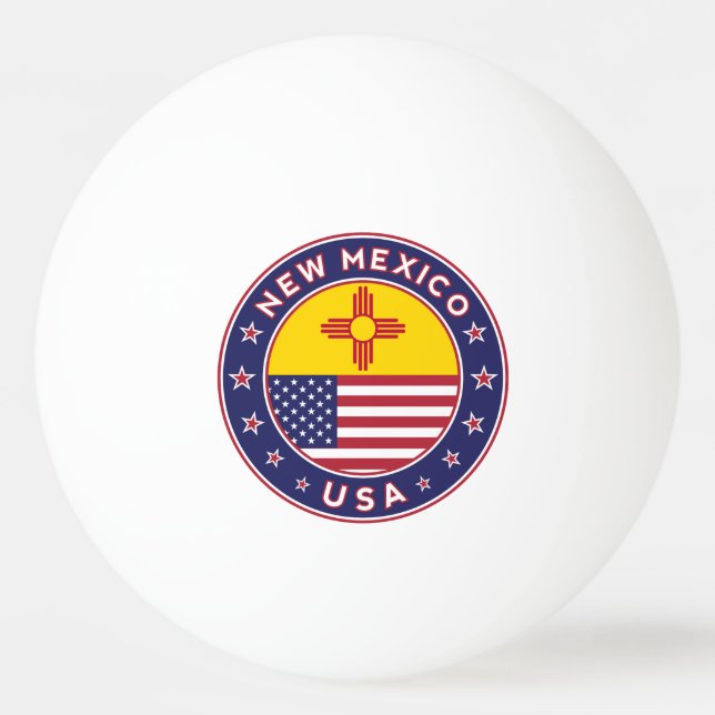 Balle De Ping Pong Nouveau-Mexique (Devant)