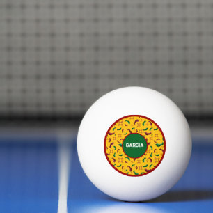 Balle De Ping Pong Nouveau-Mexique Chile rouge et verte Tamales Zia N