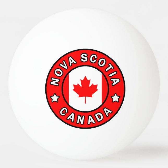 Balle De Ping Pong Nouvelle-Écosse Canada (Devant)